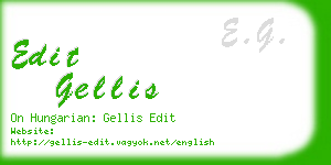 edit gellis business card